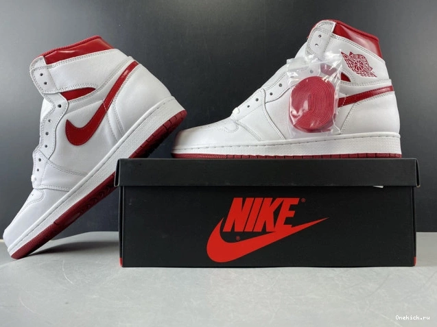 One Kick Red Air 555088-103 Jordan 1 Metallic Retro (2017) 0806
